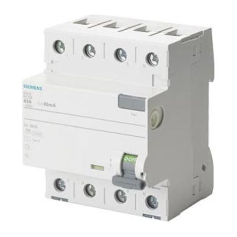 Siemens 5SV33466LA Disjoncteur différentiel 63A 4 pôles