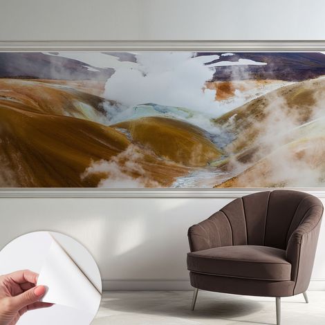 Fotomurale adesivo - Carta da parati adesiva - per la cucina camera da letto per la soggiorno - Colline vulcaniche 250x104 cm (1/5)