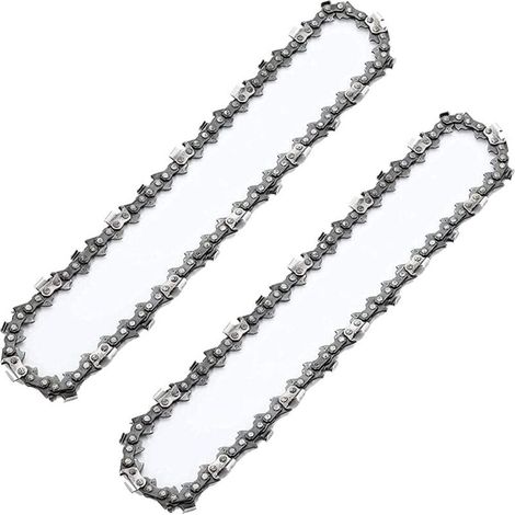 2er-Pack Mini-8-Zoll-Kettensägenketten, kompatibel mit CH888, PS800 und CH895 Kettensägen – 1/4 Zoll LP, 0,043 Zoll Führungsschienenstärke, 47 Glieder – DL-Zoll (1/4)