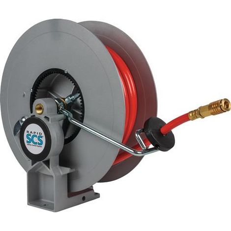 Schlauchaufroller f.Luft,Öl,Wasser L.20m Schlauchnennweite 10mm (3/8 Zoll) RAPID (1/2)