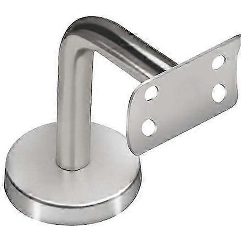 Supports de main courante en acier inoxydable compatibles avec les rampes d'escalier et les balustrades murales en bois, couleur argent, lot de 6 (1/5)