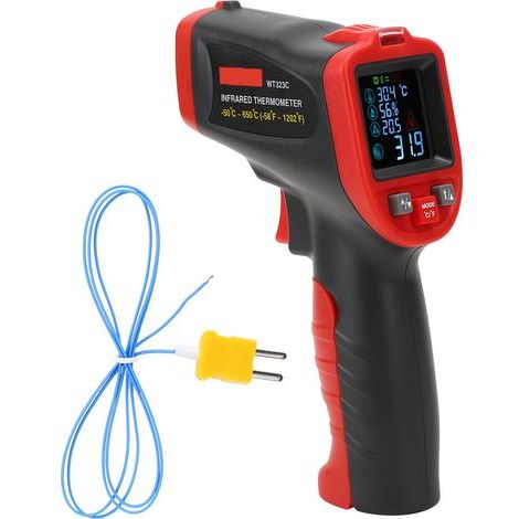 WT323C 50℃650℃ Industrial Infrared Thermometer Portable Temperature Tester