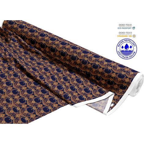 TESSUTI DECORATIVI PER ESTERNI OXFORD - Motivo decorazione dorata I DR186 (1/5)