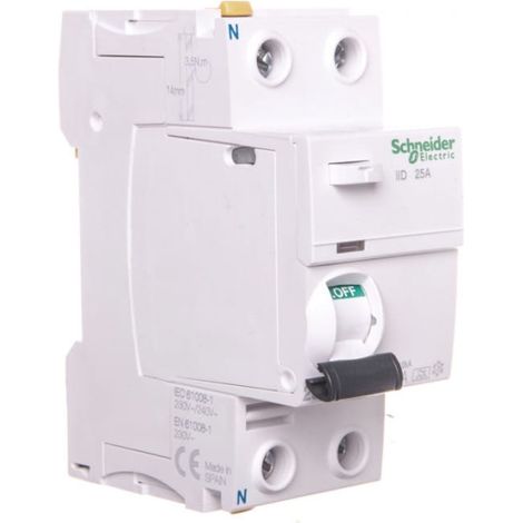 Interruttore differenziale 2P 25A 0.3A tipo A iID A9Z24225