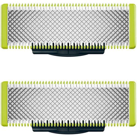 Lot de 2 lames de rechange en acier inoxydable pour rasoir électrique, compatibles avec la plupart des appareils, coupe précise et durable. (1/5)