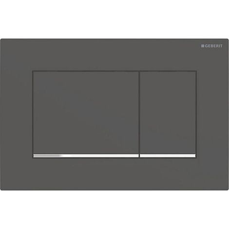Sigma 20 Square Betätigungsplatte 115883141 schwarz matt lackiert, hochglanz verchromt (1/3)