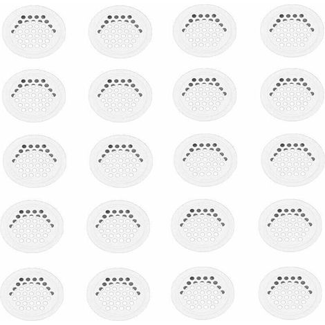 Grille Aerartion 20 Pièces Grille Ventilation 35mm Grille Aeration Grille de Ventilation Grille D'aération Trou Inox Blanc Ronde Grille Ventilation pour Cuisine Armoire Meubles (1/4)
