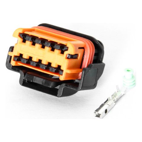 Domestic connector 98788-1201 is suitable for automotive high and low beam daytime lamp plugs (DJ7103-1.5-21). (1/4)