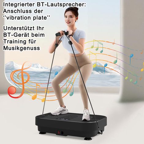 Plateforme de fitness vibrante avec musique Bluetooth – Entraînement complet du corps à domicile, 3 niveaux de vibration, design compact (1/4)