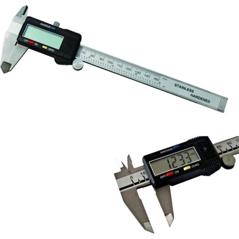 Vtizikl Calibro A Corsoio Cassa In Metallo Digitale 150 Mm Con Display E Custodia - (1/4)