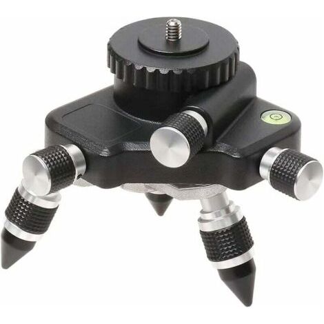 Adaptateur de niveau laser – Base rotative à 360° pour connecteur de trépied de niveau laser de ligne, base de trépied pivotante pour adaptateur de niveau de 6,35 mm et 5/8