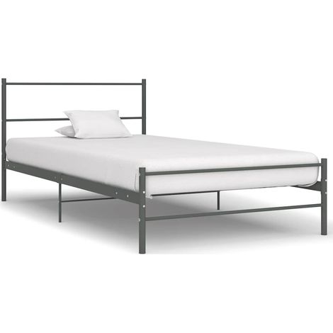 Giroletto Grigio in Metallo 90x200 cm vidaXL (1/5)