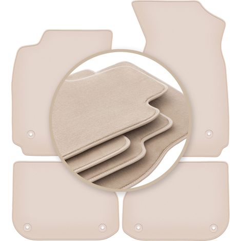 PREMIUM beige Matten für: Audi A4 B5 Limousine, Kombi, Avant 1995-1999 (1/5)