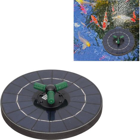 Pompe à fontaine solaire, fontaine flottante à LED, pompe de piscine paysagère RGB (1/5)