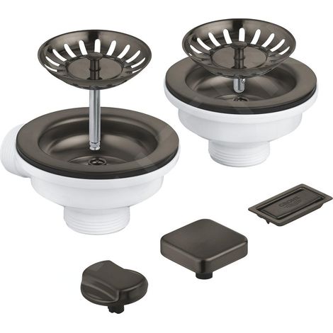 Garniture de vidage GROHE, avec excentrique, pour éviers de