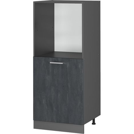 Vorratsschrank R-Line, Schwarz Beton, 60 cm, Vicco (1/5)