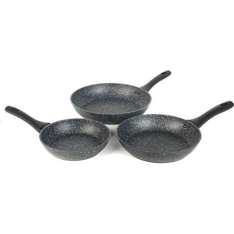Juego de sartenes Salter BW06235S1BRMFOB Megastone de 3 piezas - 20/24/28 cm (1/3)
