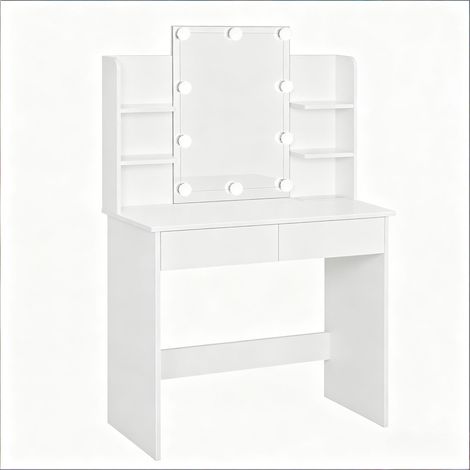 Coiffeuse, station de maquillage moderne, bureau avec miroir (uniquement avec table de maquillage)