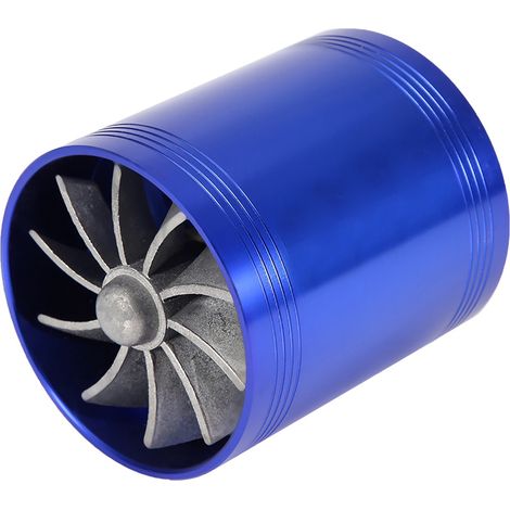 Blue Turbo Luftansaugung Doppellüfter Kraftstoffsparender Turbo für Auto (1/5)