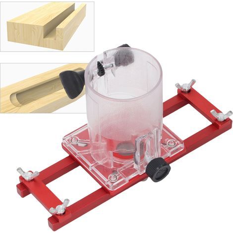 2 en 1 Defonceuse a Bois Plaque de Base Set - Outil Polyvalent pour des Coupes Précises et Faciles, pour Taille-Bordures de 65 MM