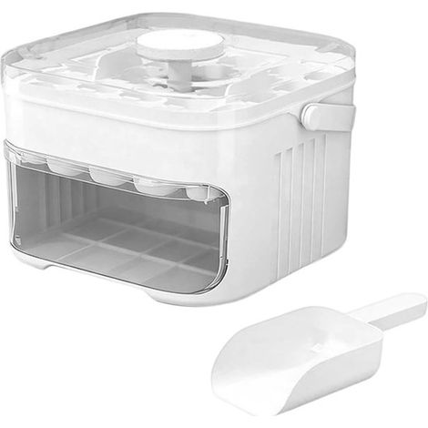 Machine à glaçons – Bac récupérateur intégré – Pour boissons froides et cafés glacés (1/5)