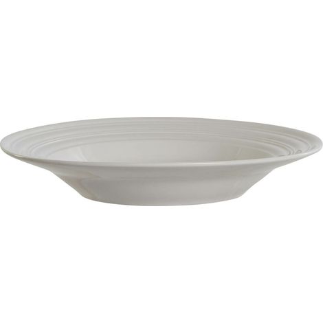DKDD Home Decor Deep Plate of the Brand, White, of Porcelain (20 x 20 x 3 centimetri) (1/3)