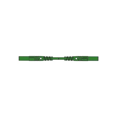 Hirschmann CABLE DE MEDICIÓN MOLDEADO CON CONTACTO PROTEGIDO 10cm, 4mm / VERDE (MLB/GG-SH 100/1) (1/3)