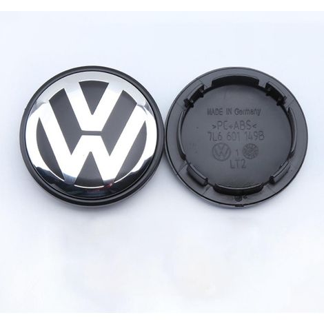 Lot de 4 enjoliveurs de roue Volkswagen standard 70 mm, avec logo de voiture et enjoliveurs personnalisés. (1/4)
