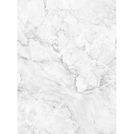 Papier peint panoramique noir et blanc aspect marbre | Tapisserie panoramique moderne effet ficelé | Papier peint panoramique design bureau et chambre - 192 X 260 cm (4 pièces) (1/2)