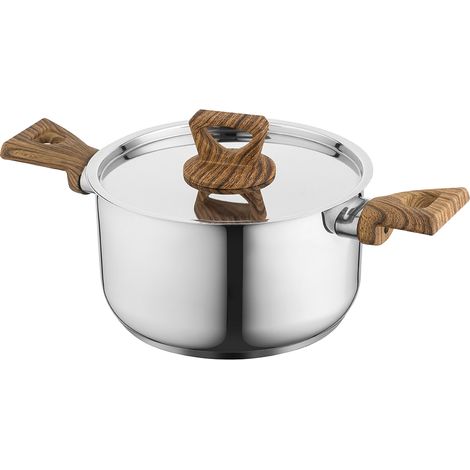 BRUNO Edelstahl-Topf 24 cm 6,1 l mit/