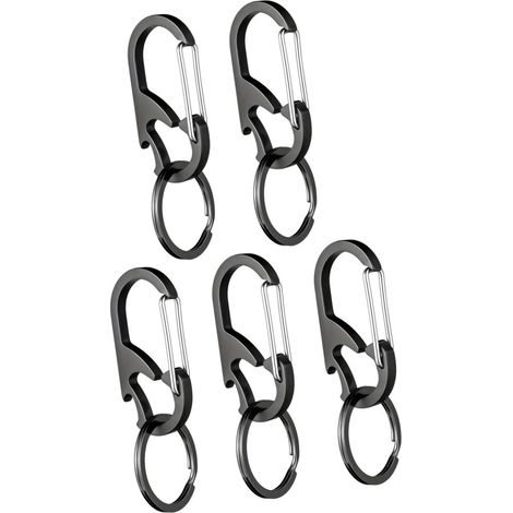 Portachiavi apribottiglie in acciaio inossidabile, Gadget de-Black
