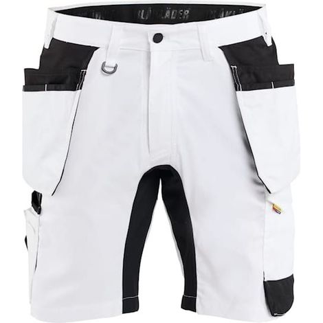 Short peintre stretch 2D avec poches flottantes BLAKLADER 1772 - Blanc - 40 - Jambes standards (1/5)