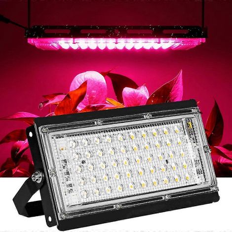 Lampe horticole LED 50W à spectre complet, projecteur pour plantes, lampe de croissance pour serres (1/5)