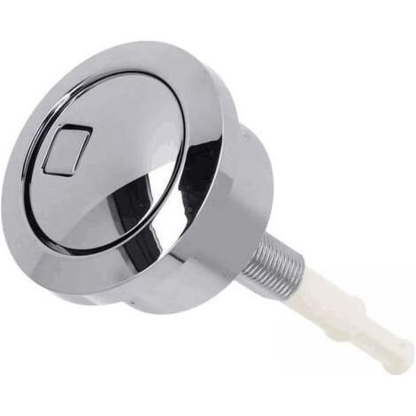 Argenté,Bouton poussoir double chasse d'eau pour réservoir d'eau Geberit Finition chromée Accessoires de toilettes de salle de bain (1/5)