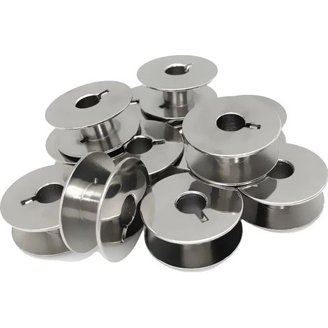 Rocchetti per macchina da cucire, in acciaio inox, compatibili con modelli Singer e Brother, 55623S, 20 pezzi (1/2)