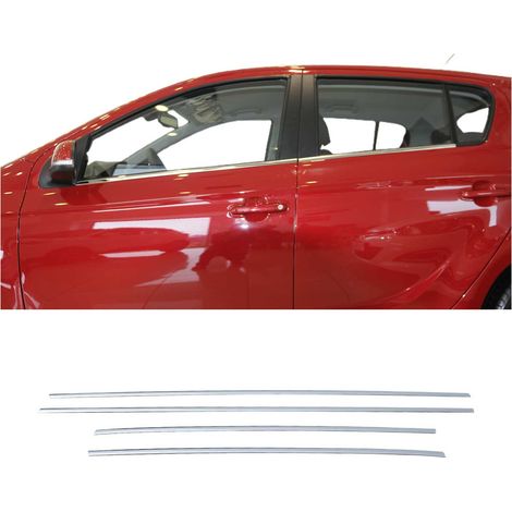 Garniture de Fenêtre pour Hyundai i20 HB 2012-2014 HB Acier Inox 4Pcs