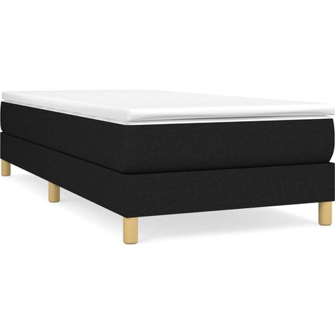 Maison Exclusive - Boxspringbett mit Matratze Schwarz 80x200 cm S