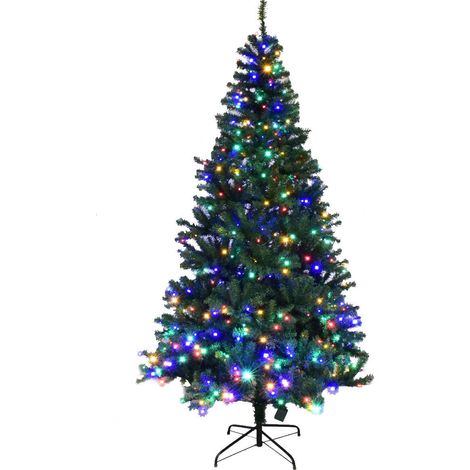 Künstlicher Weihnachtsbaum mit LED-Beleuchtung, 210cm