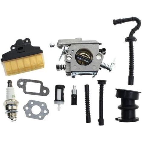Carburateur pour tronçonneuse Stihl 021 023 025 MS210 MS230 MS250 avec filtre à air 1123 160 1650 et conduite de carburant pour Walbro WT-286 WT-215 (1/4)