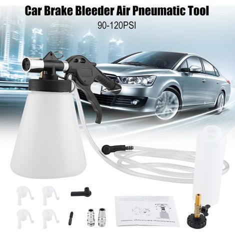 Kit Purgeur de Frein Pneumatique pour Voiture, Outil de Vidange de Liquide avec Dépression, Garage, 90-120 PSI (1/5)