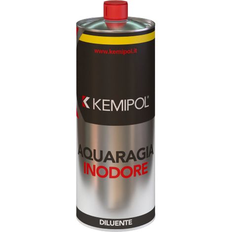 White spirit inodore Kemipol 1 litre de'saromatise' pour la dilution des e'maux synthe'tiques et ole'osynthe'tiques