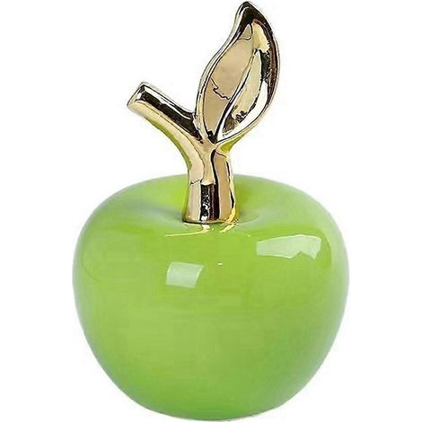 Ornements en forme de pomme, étagère de bibliothèque pour salon ou véranda, meuble TV, bureau, objets artisanaux en céramique. (1/5)