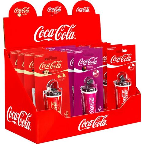profumatore auto bicchiere coca cola fragranze assortite