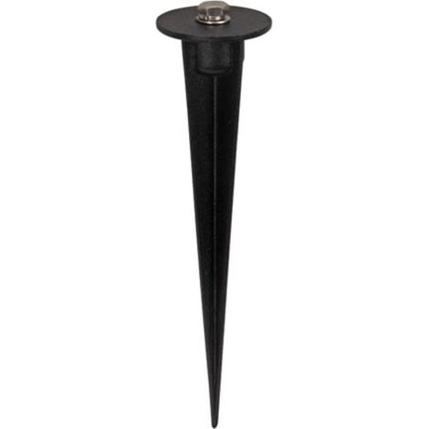 Perel Erdspieß für LED-Strahler, schwarz, 40 mm Durchmesser, 160 mm Höhe, 46 g, Aluminium (1/5)