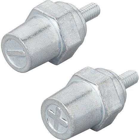 Jeu de bornes de batterie filetage zinc m6 positives et negatives (1/5)