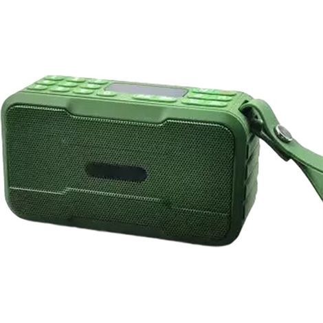 Radio FM portable, mini enceinte radio Bluetooth, barre de son HiFi, caisson de basses, lecteur de musique mains libres, enregistreur avec microphone. (1/5)