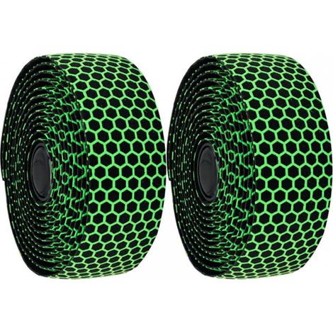 2 Pcs Bandes de Guidon de Vélo, EVA Ribbon Ruban pour Guidon Respirantes Antidérapantes avec Surface en Nid d'abeille pour Vélo de Route de Vélo de Montagne (1/5)