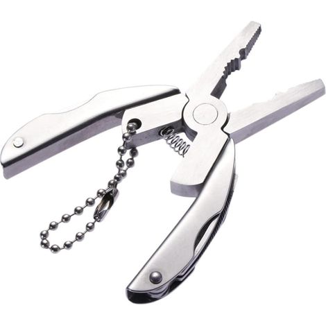 Mini Alicates Plegables de Acero Inoxidable, Compactos para Uso (1/5)