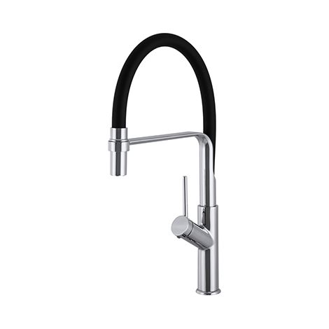 Granitan Robinet De Cuisine Avec Bec Flexible Vasto Chrome (1/3)