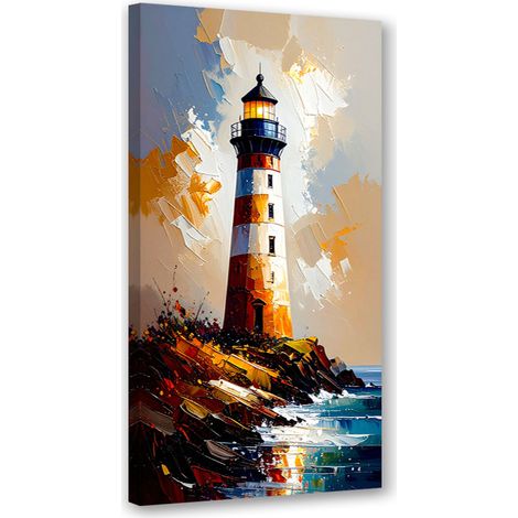 Wandbild Leuchtturm Natur 50x100 cm (1/5)